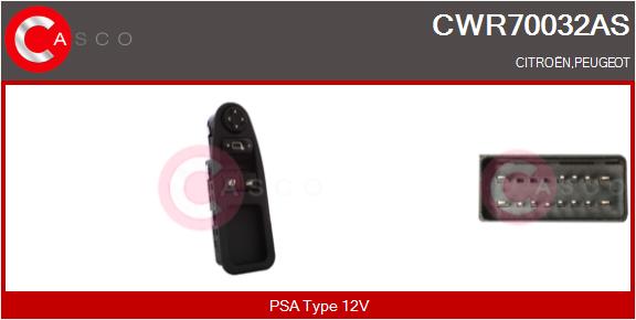 Switch, window regulator (CWR70032AS)
