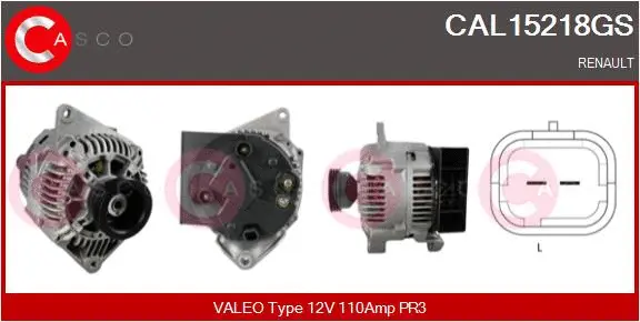 Alternator (CAL15218GS)