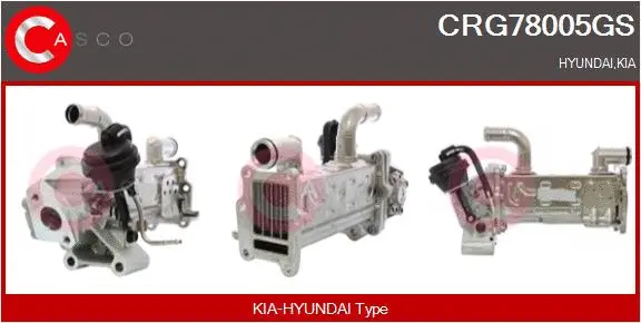 Cooler, exhaust gas recirculation (CRG78005GS)