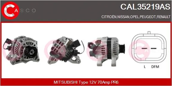 Alternator (CAL35219AS)