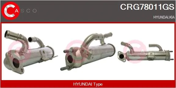 Cooler, exhaust gas recirculation (CRG78011GS)