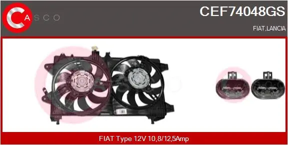 Electric Motor, radiator fan (CEF74048GS)