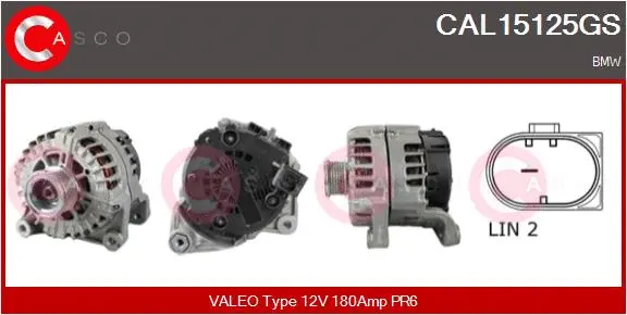 Alternator (CAL15125GS)