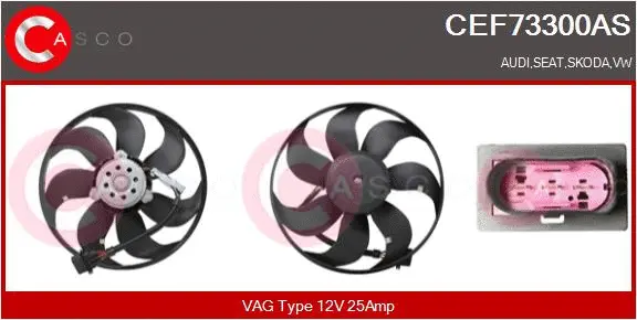 Fan, engine cooling (CEF73300AS)