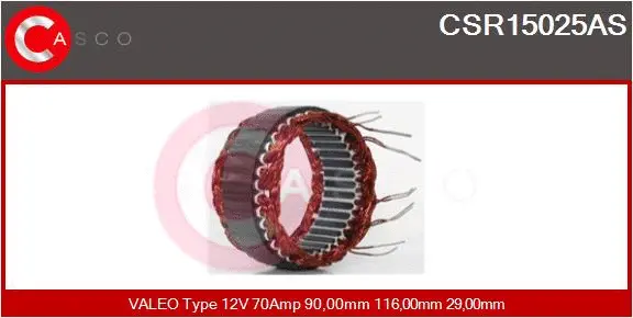 Stator, alternator (CSR15025AS)