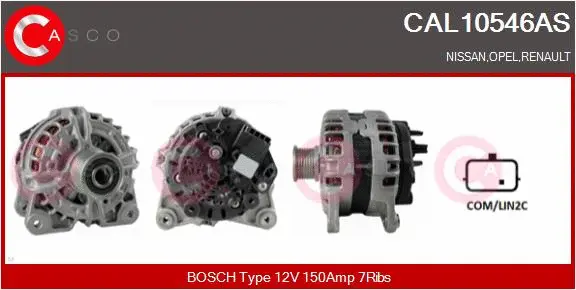 Alternator (CAL10546AS)