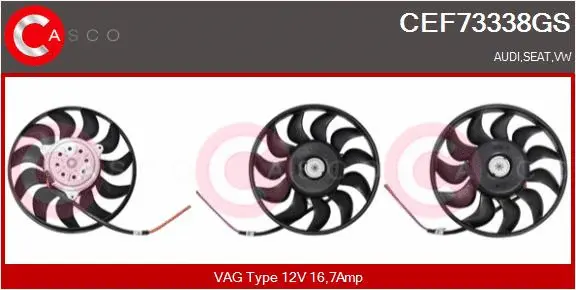 Fan, engine cooling (CEF73338GS)