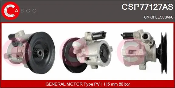 Hydraulic Pump, steering (CSP77127AS)
