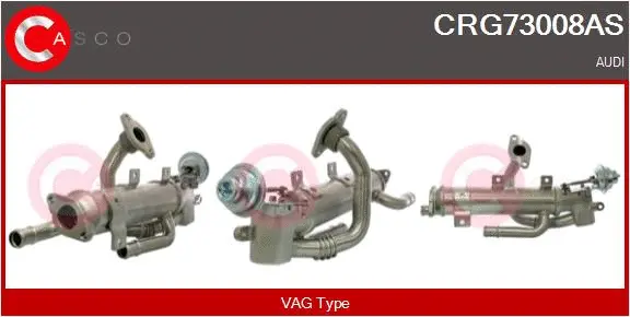 Cooler, exhaust gas recirculation (CRG73008AS)