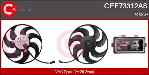 Fan, engine cooling (CEF73312AS)