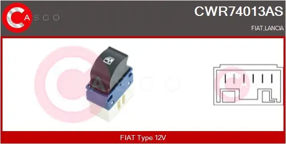 Switch, window regulator (CWR74013AS)