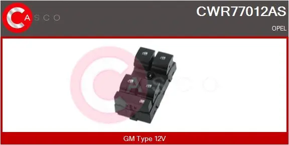 Switch, window regulator (CWR77012AS)