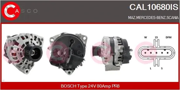 Alternator (CAL10680IS)