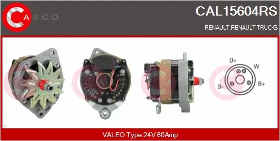 Alternator (CAL15604RS)