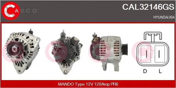 Alternator (CAL32146GS)