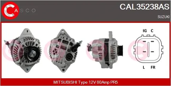 Alternator (CAL35238AS)