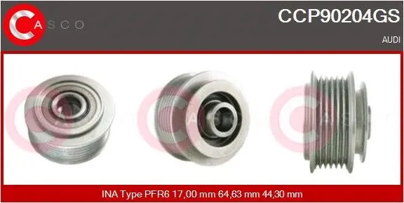 Belt Pulley, alternator (CCP90204GS)
