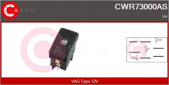 Switch, window regulator (CWR73000AS)