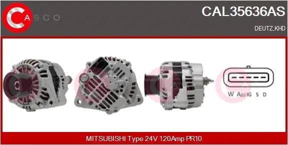 Alternator (CAL35636AS)