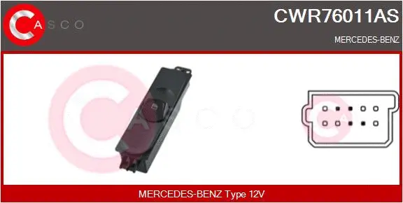 Switch, window regulator (CWR76011AS)