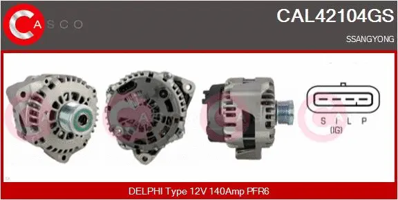 Alternator (CAL42104GS)