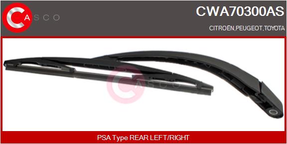 Wiper Arm, window cleaning (CWA70300AS)