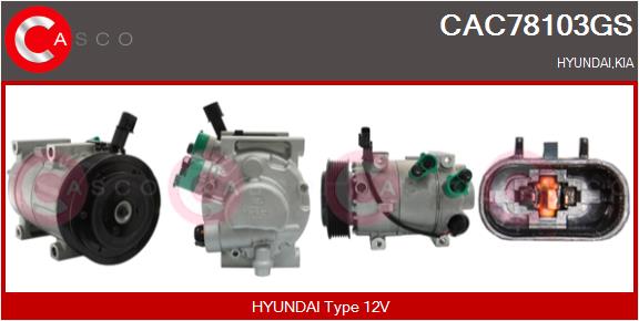 Compressor, air conditioning (CAC78103GS)