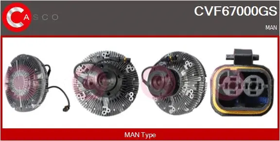 Clutch, radiator fan (CVF67000GS)
