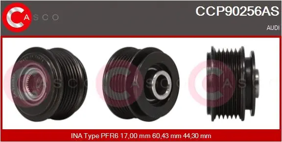 Belt Pulley, alternator (CCP90256AS)