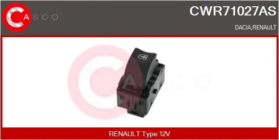 Switch, window regulator (CWR71027AS)