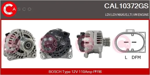 Alternator (CAL10372GS)