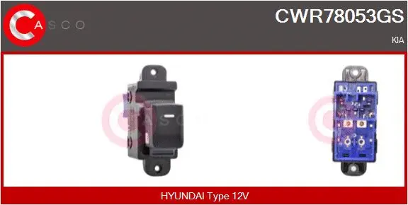 Switch, window regulator (CWR78053GS)