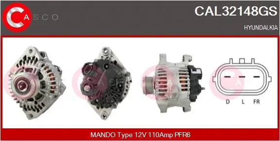 Alternator (CAL32148GS)