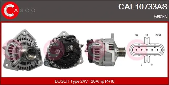 Alternator (CAL10733AS)