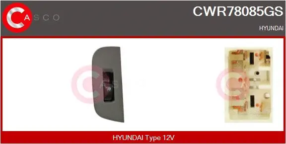 Switch, window regulator (CWR78085GS)