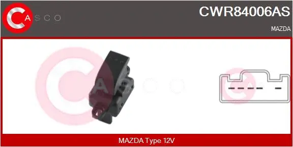 Switch, window regulator (CWR84006AS)