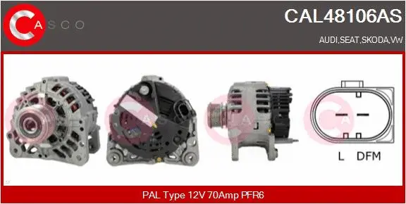 Alternator (CAL48106AS)