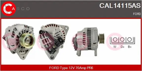 Alternator (CAL14115AS)