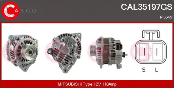 Alternator (CAL35197GS)