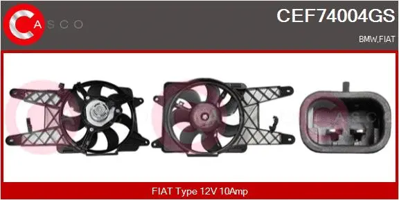 Electric Motor, radiator fan (CEF74004GS)