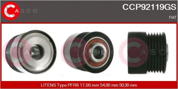 Belt Pulley, alternator (CCP92119GS)