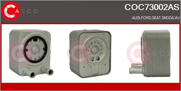Oil Cooler, engine oil (COC73002AS)