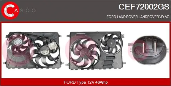 Electric Motor, radiator fan (CEF72002GS)