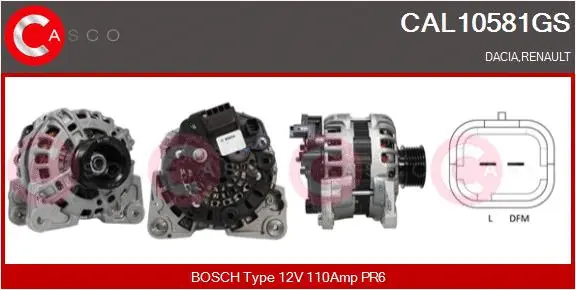 Alternator (CAL10581GS)