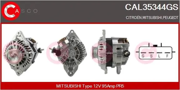 Alternator (CAL35344GS)