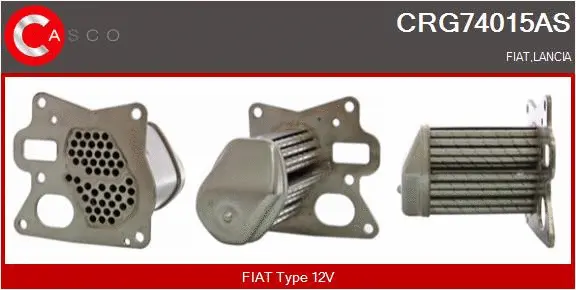 Cooler, exhaust gas recirculation (CRG74015AS)