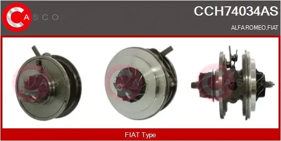 Core assembly, turbocharger (CCH74034AS)