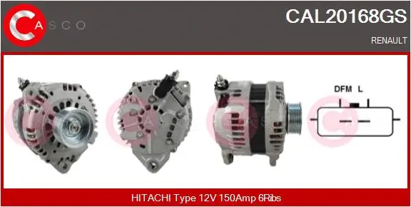 Alternator (CAL20168GS)