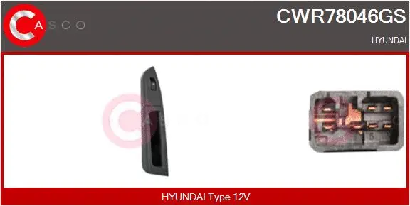 Switch, window regulator (CWR78046GS)