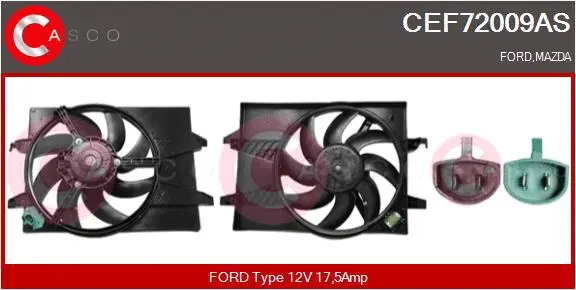 Electric Motor, radiator fan (CEF72009AS)